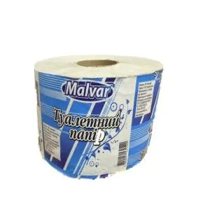 Туалтная бумага Malvar макулатура 77м Гигант на гильзе серый mlv.30540, Туалетная бумага