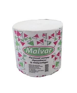 Туалетная бумага макулатура Malvar Абстракция без гильзы серый mlv.60708, Туалетная бумага
