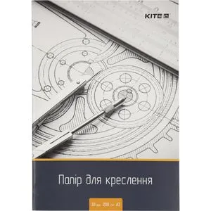 Бумага для черчения А3 10 листов 200г/м2 Kite K18-270