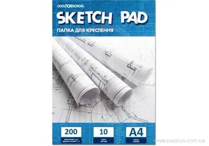 Папка для черчения А4 200 г/м2 10 листов CF32009