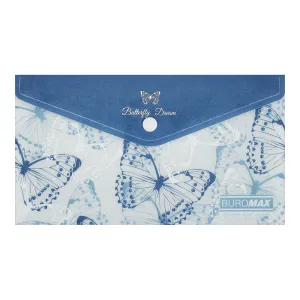 Папка-конверт на кнопке Buromax ARABESKI DL матовый пластик BM.3952, Папки-конверты - фото 1