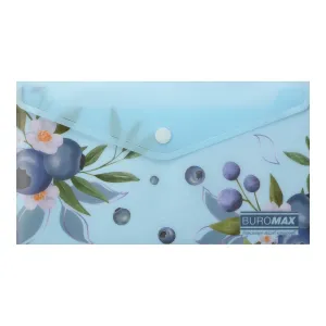 Папка-конверт на кнопке Buromax ARABESKI DL матовый пластик BM.3952, Папки-конверты - фото 4
