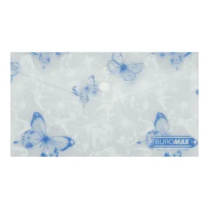 Папка-конверт на кнопке Buromax ARABESKI DL матовый пластик BM.3952, Папки-конверты - фото 5