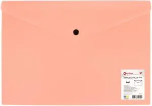 Папка-конверт на кнопке OPTIMA непрозрачная А4 180 мкм фактура СМУГА ассорти O35261, Папки-конверты - фото 2