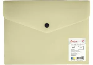 Папка-конверт на кнопке OPTIMA непрозрачная А5 180 мкм фактура СМУГА ассорти O35262, Папки-конверты - фото 4