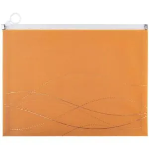 Папка на блискавці A4+ Axent zip-lock Waves 1497-A, На блискавці, замку пластикові