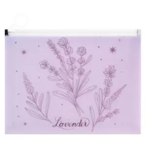 Папка на молнии A5+ Axent zip-lock Lavender 1498-A - Фото 6