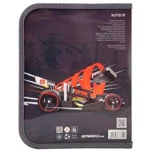 Папка на блискавці Hot Wheels B5 Kite HW19-203 - Фото 1