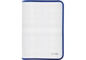 Папка-пенал А4 пластиковая на молнии прозрачная Economix E31644, На молнии, замке пластиковые