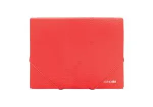 Папка ECONOMIX пластикова А4 на гумках Economix фактура оранжева E31601-53, На гумках