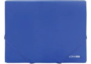 Папка ECONOMIX пластикова А4 на гумках Economix фактура оранжева E31601-53, Папки на гумках - фото 1