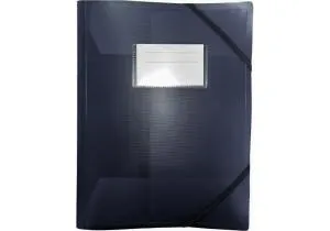 Папка Optima пластикова А4 на гумках із кишенею O35699-91, На гумках