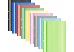 Папка-скоросшиватель Economix Light А4 с перфорацией 140/100 ассорти E38505, Скоросшиватели