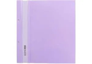 Папка-скоросшиватель Economix А5 с перфорацией фактура глянец персиковая E31506-86, Папки-скоросшиватели - фото 4