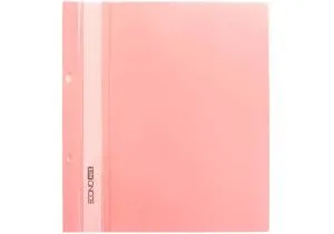 Папка-скоросшиватель Economix А5 с перфорацией фактура глянец персиковая E31506-86, Папки-скоросшиватели - фото 5