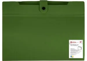 Папка с расширением Optima А4 600 мкм фактура СМУГА ассорти O35546, Папки на молнии, замке пластиковые - фото 1