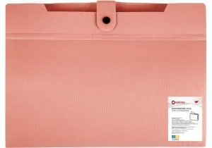 Папка с расширением Optima А4 600 мкм фактура СМУГА ассорти O35546, Папки на молнии, замке пластиковые - фото 2