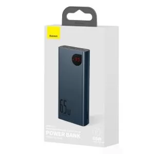 Павербанк Power Bank Baseus Adaman 20000 mAh 65W с быстрой зарядкой синий PPIMDA-D03 - Фото 8