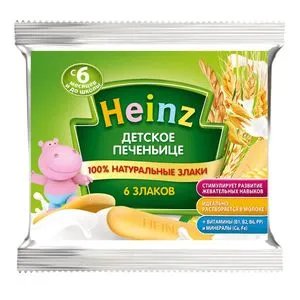 Печенье Heinz детское 6 злаков 60г 10576004