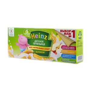 Печенье Heinz Детское с яблоком 160г 10546035