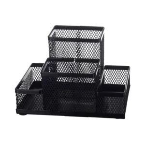 Подставка-органайзер Buromax 154x103x100мм металлический черный BM.6246-01, Подставки настольные