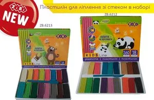 Пластилин 18 цветов 360г +стек KIDS Line ZiBi ZB.6212 - Фото 3