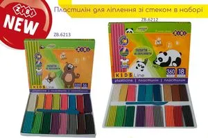 Пластилін 6 кольорів 120г +стек KIDS Line ZiBi ZB.6207 - Фото 3