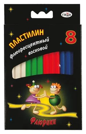 Пластилин флуоресцентный Флюрики Гамма 280034-37Н - Фото 1