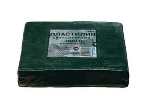 Пластилин скульптурный 0.5 кг оливковый (твердый) Гамма 2.80.Е050.003