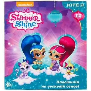 Пластилин восковой 12 цветов Shimmer&Shine Kite SH18-1086