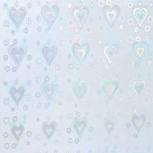 Плівка самоклеюча Zibi Hearts гологра мма срібло рулон ZB.4786-24 - Фото 3