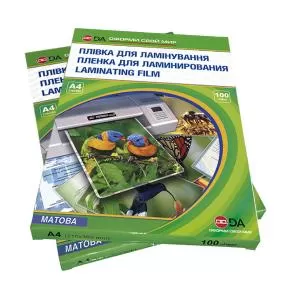 Плівка для ламінування А4 DA Antistatic 1120102120810 матова 216х303 мм 100 мкм уп/100шт - Фото 1