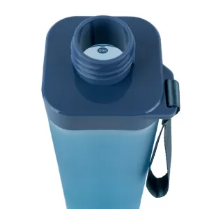 Бутылка для воды квадратная 700 мл синяя K24-1210 - Фото 5