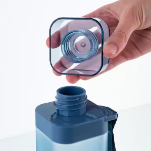 Бутылка для воды квадратная 700 мл синяя K24-1210 - Фото 6