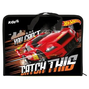 Портфель на блискавці А4 Hot Wheels Kite HW17-202