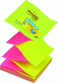 Блоки бумажные Post it Z 76x76 мм неон 2 цвета 3M R330-NA