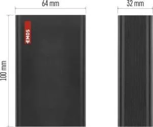 Повербанк EMOS 65 W 20 000mAh черный B0560B, Павербанки (Power Bank) - фото 4