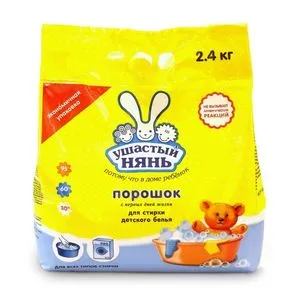 Пральний порошок автомат, 2.4 кг, УШАСТЫЙ НЯНЬ, 0147366