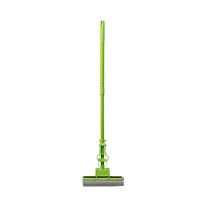 Роликовая телескопическая швабра Buroclean 110 см PVA насадка 27 см 10300120, Швабры - фото 2