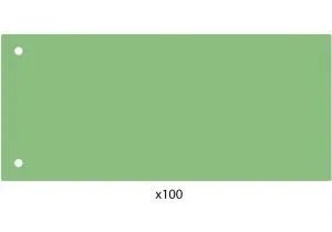 Розділювач листів ECONOMIX 240x105мм Economix пластик зелений 100 шт E30811-04, Роздільники - фото 4