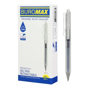 Ручка гелевая автоматическая Buromax JELLY 0.5 мм BM.8374