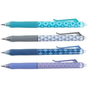 Ручка гелевая AXENT автоматическая пиши-стирай Correct Click синяя AG1128-02-A, Ручки гелевые - фото 1