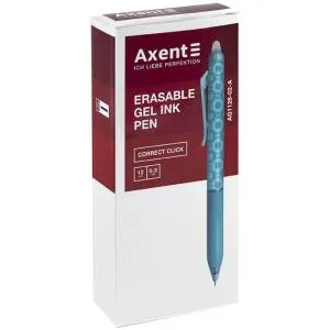 Ручка гелевая AXENT автоматическая пиши-стирай Correct Click синяя AG1128-02-A, Ручки гелевые - фото 2
