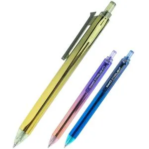 Ручка гелевая AXENT автоматическая Starlight синяя AG1127-02-A, Гелевые