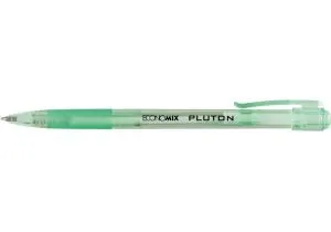 Ручка кулькова автомат ECONOMIX PLUTON 0,5мм корпус асорті пише синім E10101-25, Ручки кулькові - фото 4
