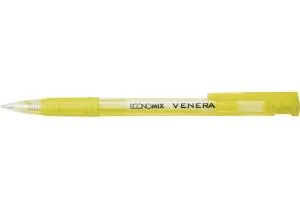 Ручка кулькова автомат ECONOMIX VENERA 0,5мм корпус асорті пише синім E10105-25, Ручки кулькові - фото 2
