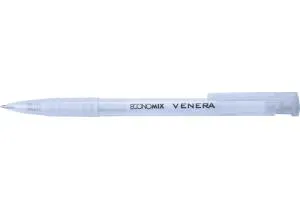 Ручка кулькова автомат ECONOMIX VENERA 0,5мм корпус асорті пише синім E10105-25, Ручки кулькові - фото 3