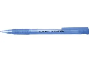 Ручка кулькова автомат ECONOMIX VENERA 0,5мм корпус асорті пише синім E10105-25, Ручки кулькові - фото 5