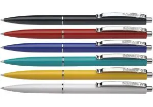 Ручка шариковая SCHNEIDER автоматическая K15 0,7 мм корпус ассорти пишет синим S3080, Шариковые