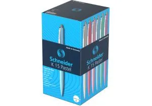 Ручка SCHNEIDER K15 PASTEL шариковая автоматическая 0,7мм пишет синим S130840, Ручки шариковые - фото 1